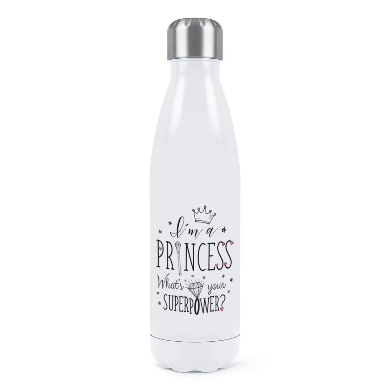 I'm A Princess What's Your Superpower Double Wall Water Bottle