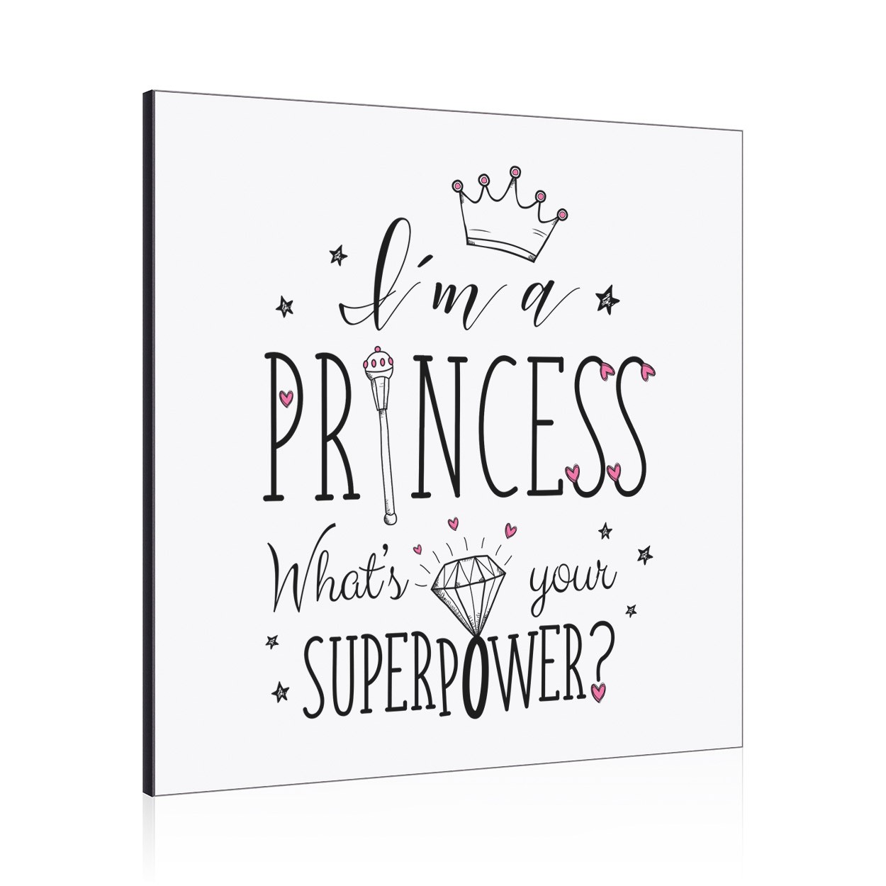 I'm A Princess What's Your Superpower Wall Art Panel