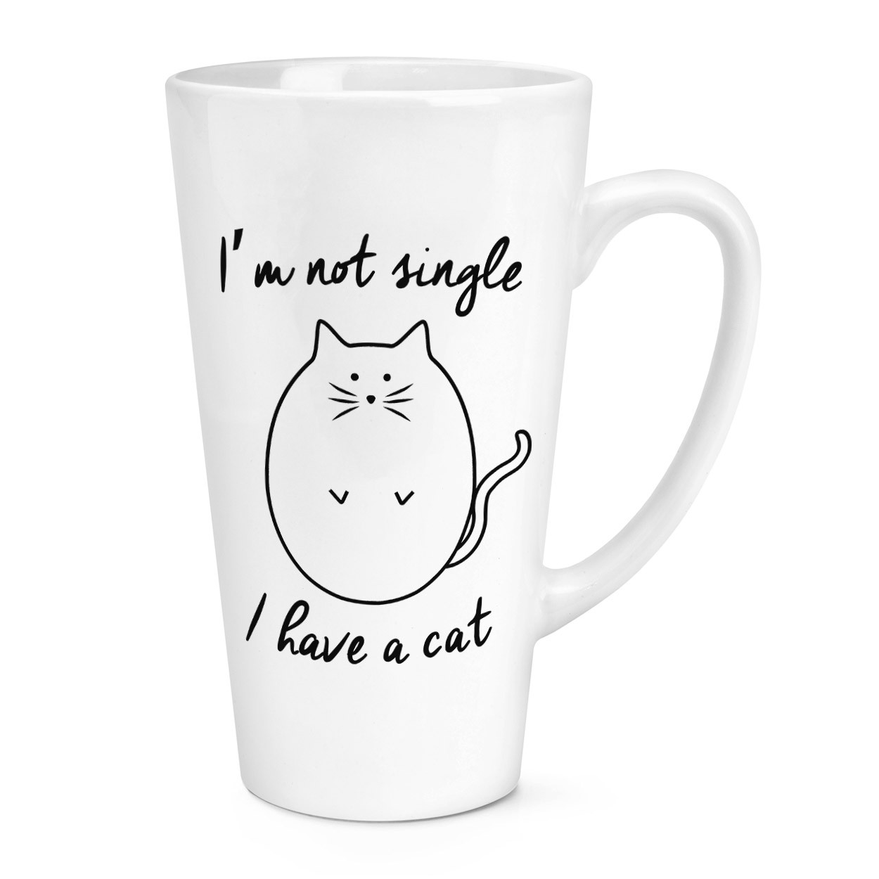 I'm Not Single I Have A Cat 17oz Large Latte Mug Cup