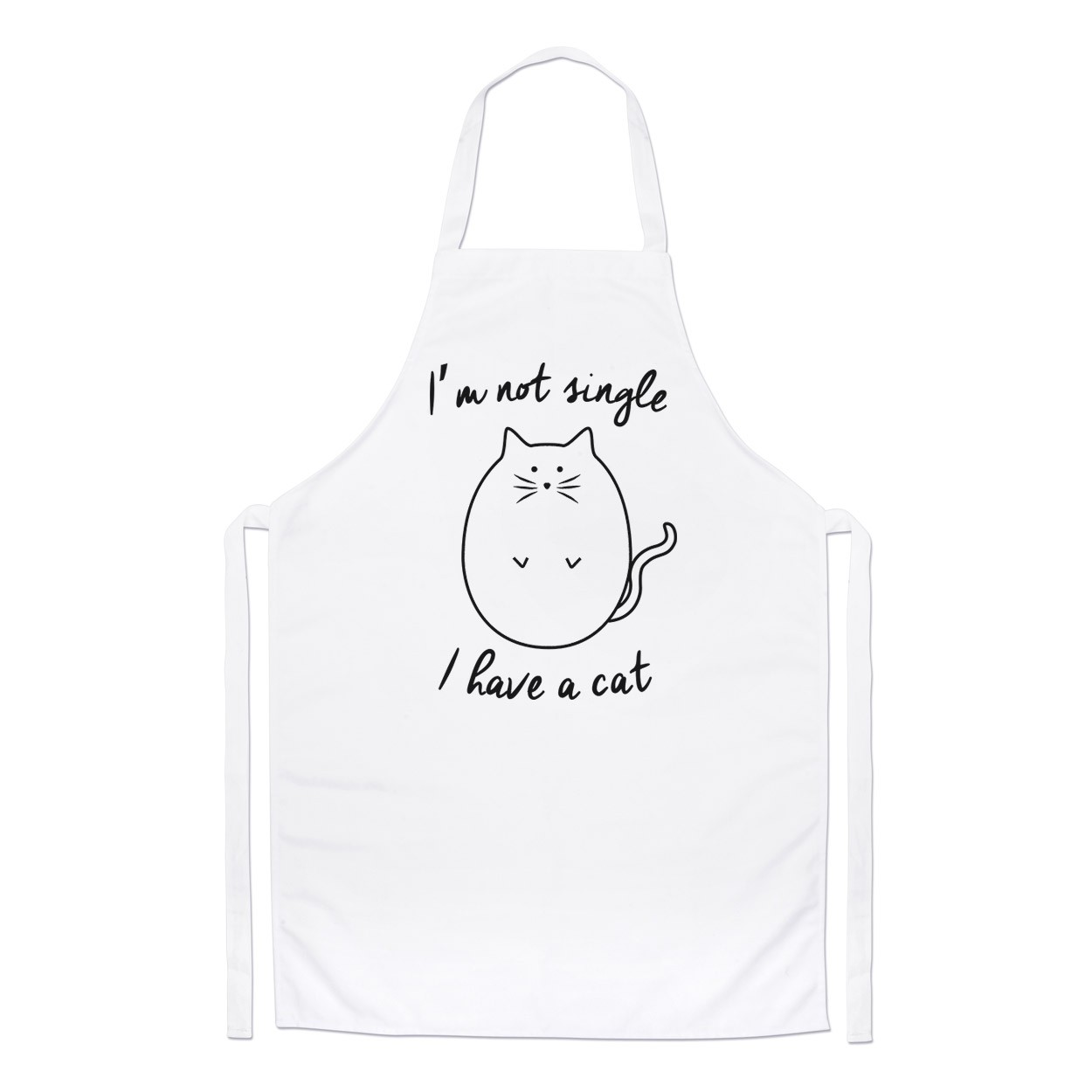 I'm Not Single I Have A Cat Chefs Apron