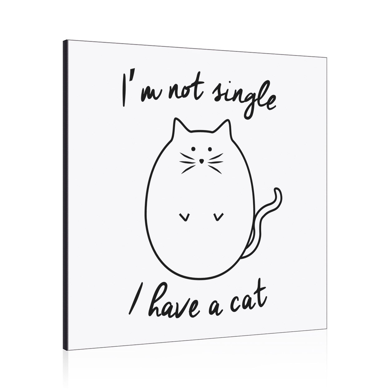 I'm Not Single I Have A Cat Wall Art Panel