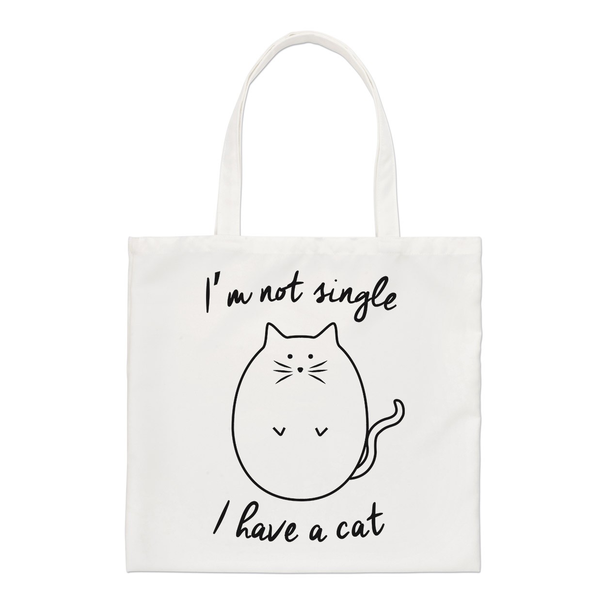I'm Not Single I Have A Cat Regular Tote Bag