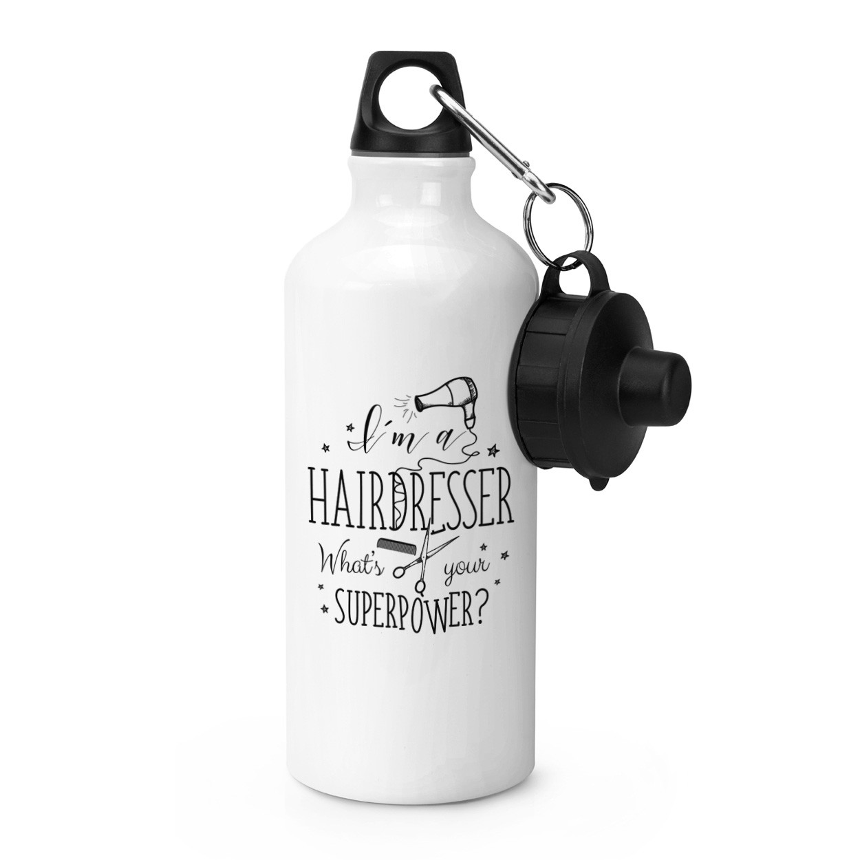 I'm A Hairdresser What's Your Superpower Sports Bottle