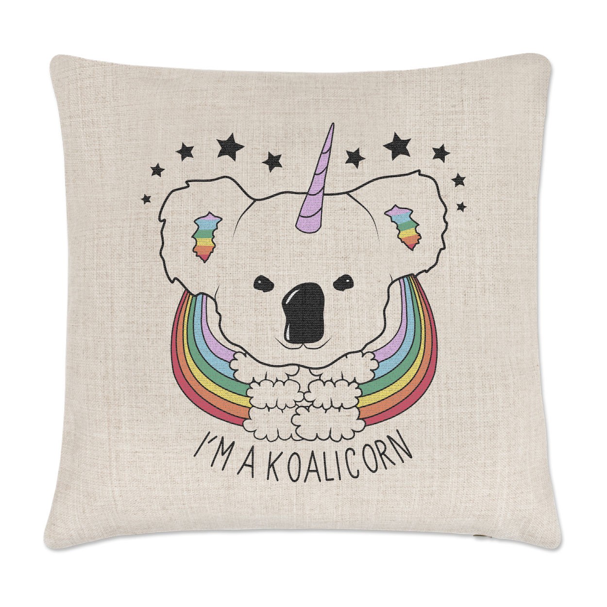 I'm A Koalicorn Unicorn Linen Cushion Cover