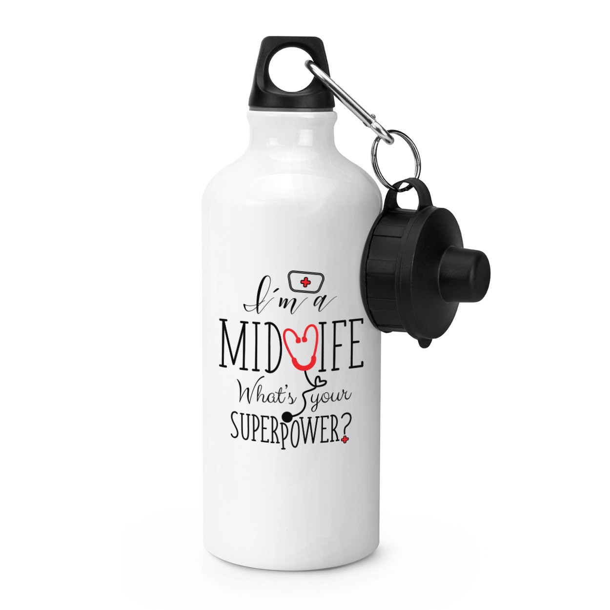 I'm A Midwife What's Your Superpower Sports Bottle