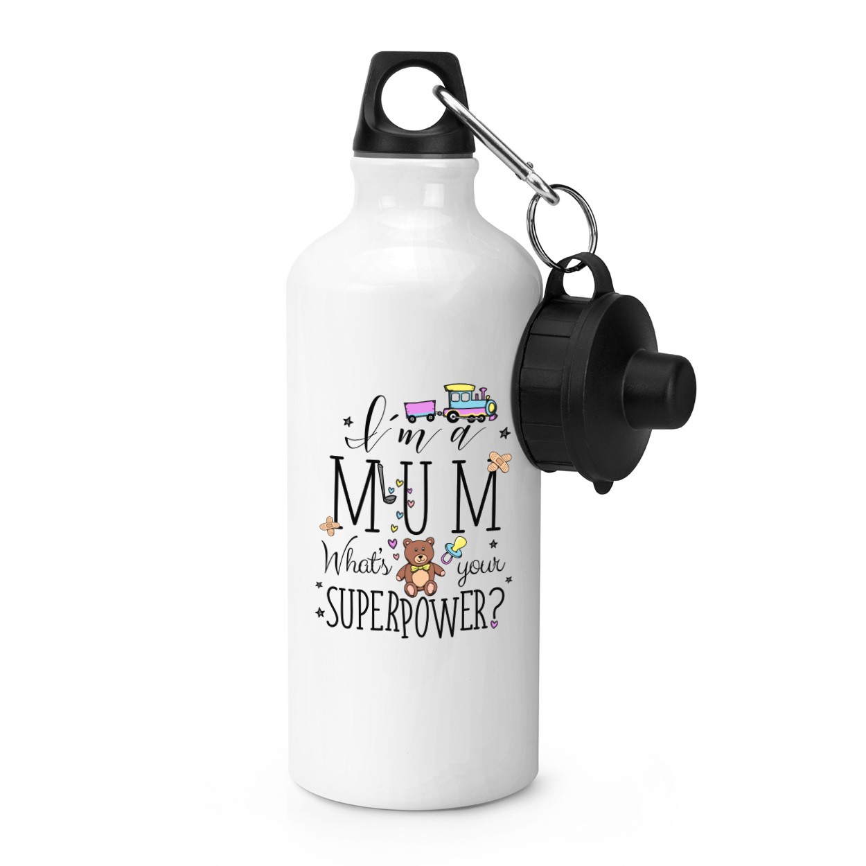 I'm A Mum What's Your Superpower Sports Bottle