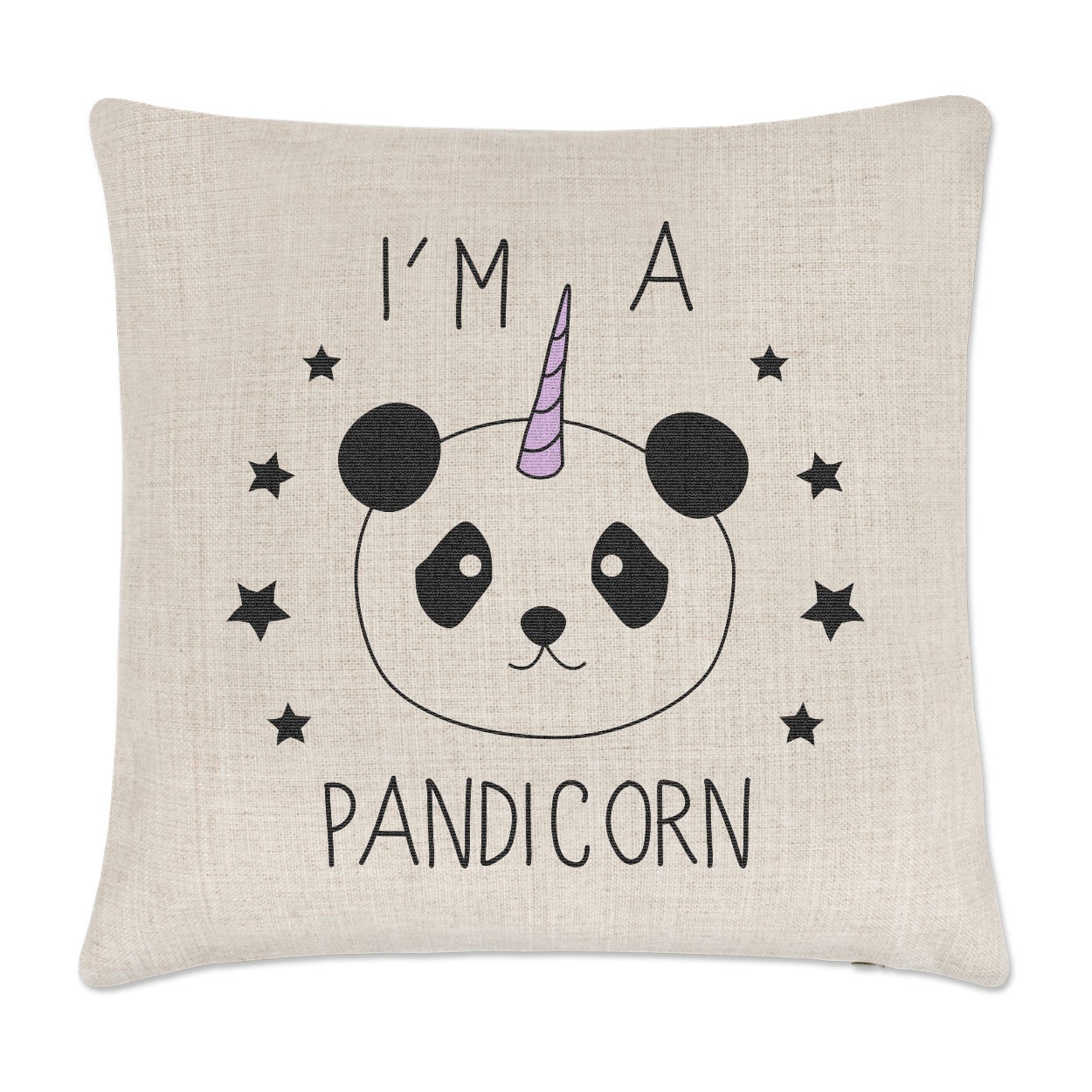 I'm A Pandicorn Unicorn Linen Cushion Cover