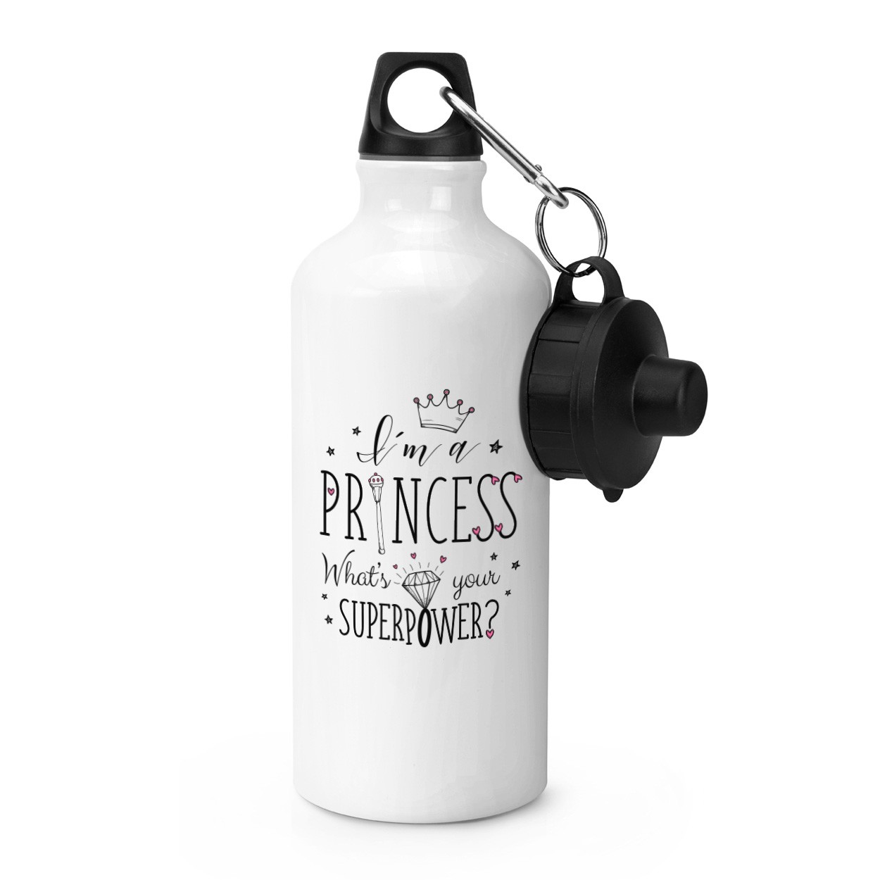 I'm A Princess What's Your Superpower Sports Bottle