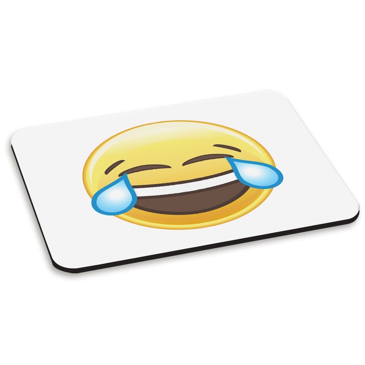 Laughing Crying Emoji PC Computer Mouse Mat Pad