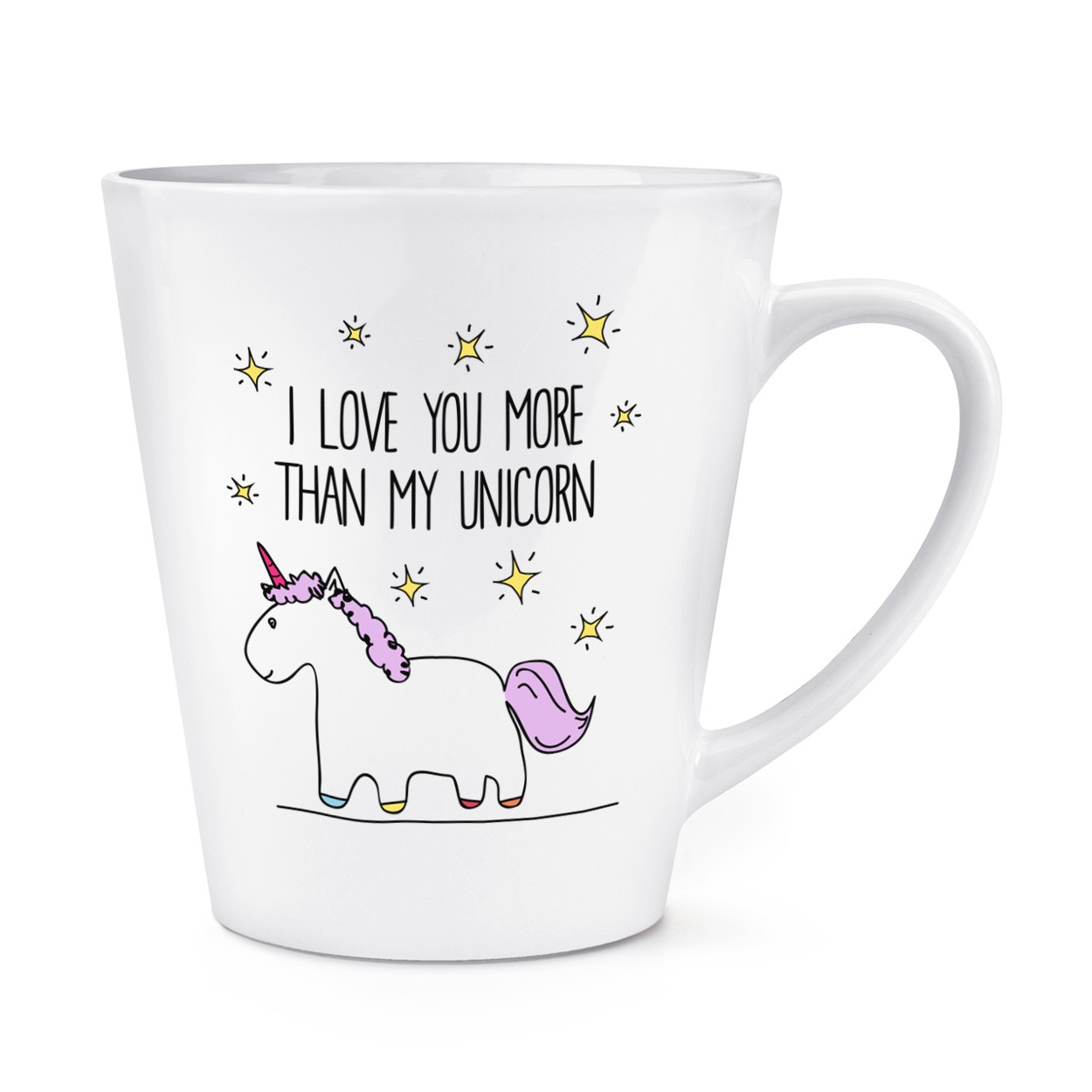 Lila I Love You More Than My Unicorn 12oz Latte Mug Cup