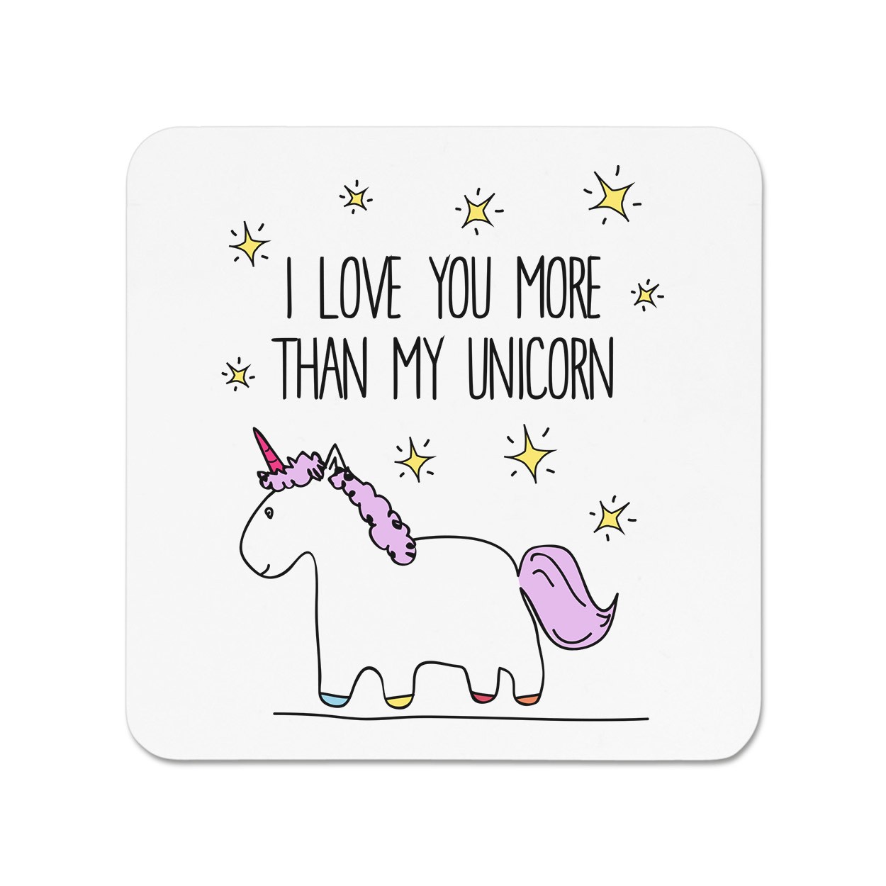 Lila I Love You More Than My Unicorn Fridge Magnet