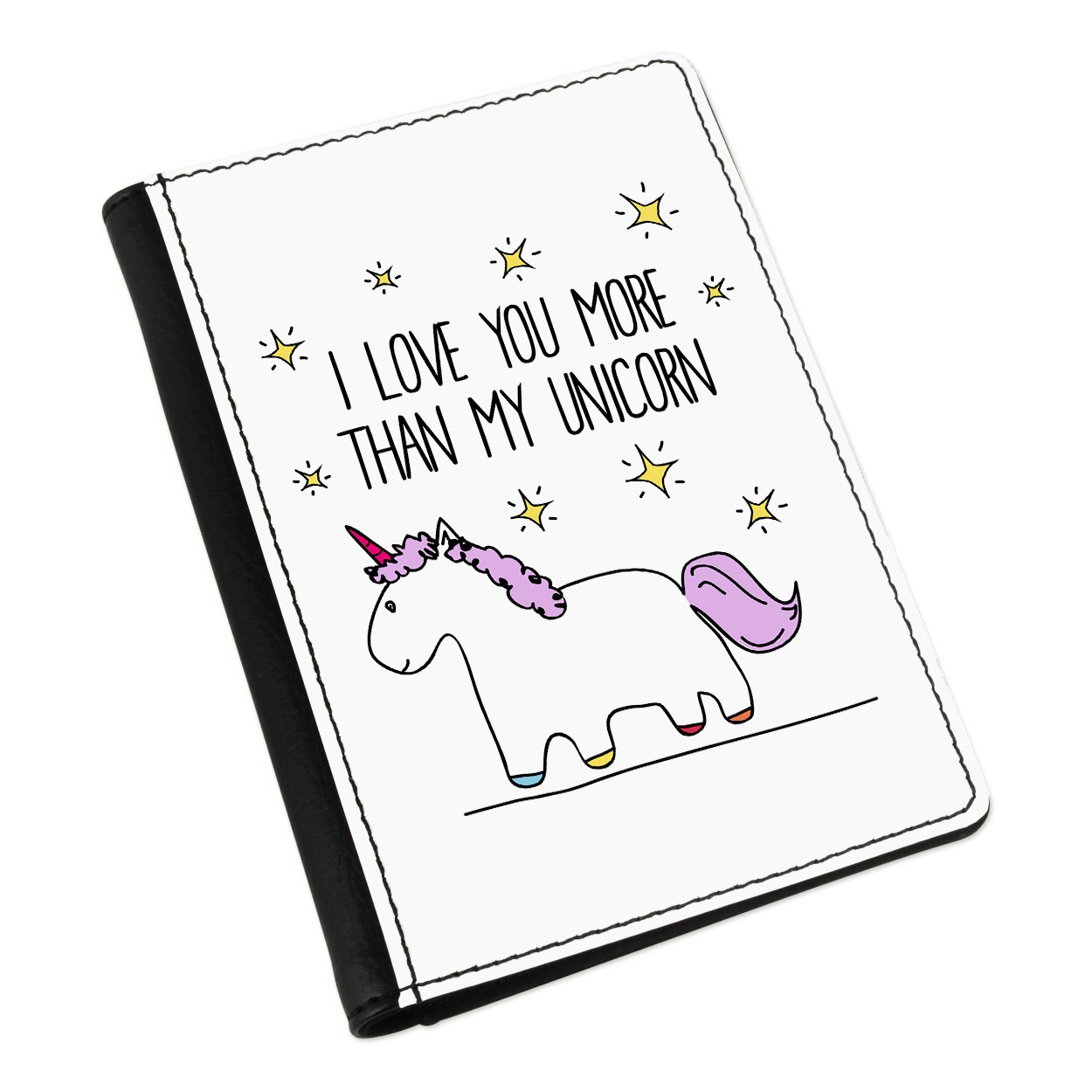 Lila I Love You More Than My Unicorn Passport Holder Cover