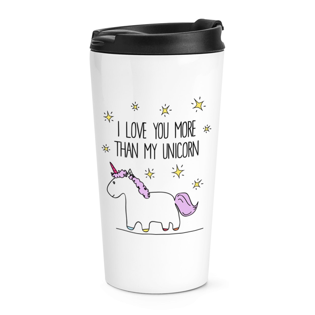 Lila I Love You More Than My Unicorn Travel Mug Cup