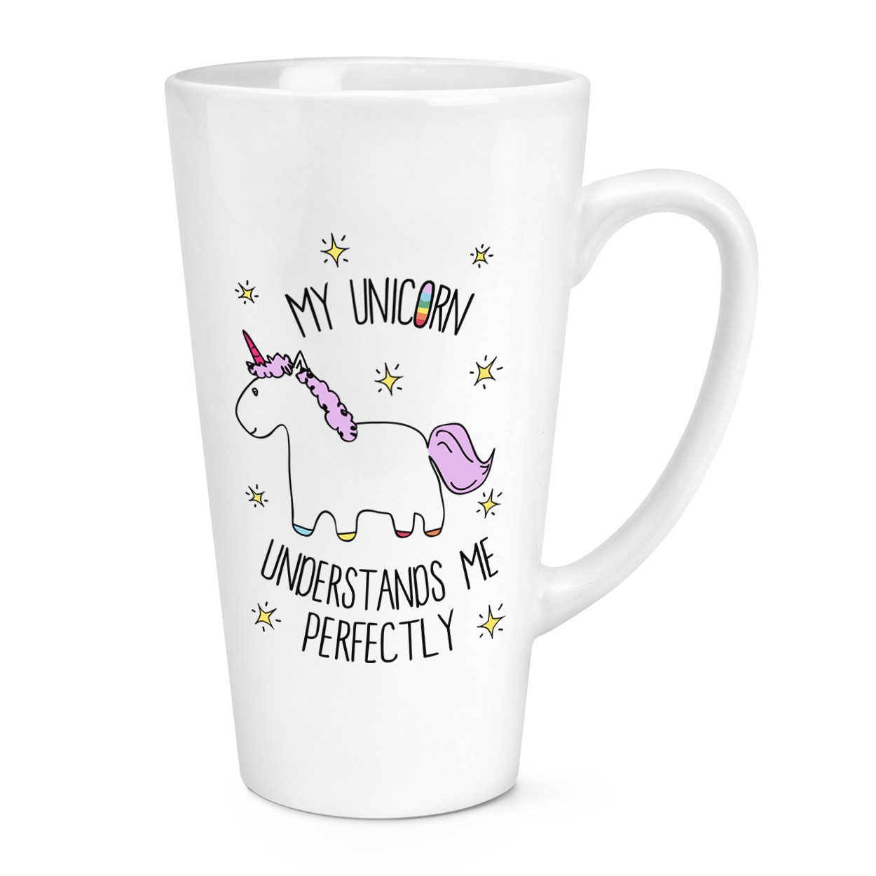 Lila My Unicorn Understands Me 17oz Large Latte Mug Cup