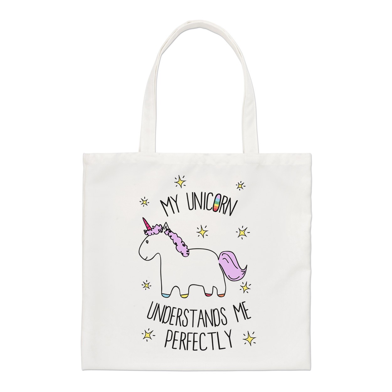 Lila My Unicorn Understands Me Regular Tote Bag