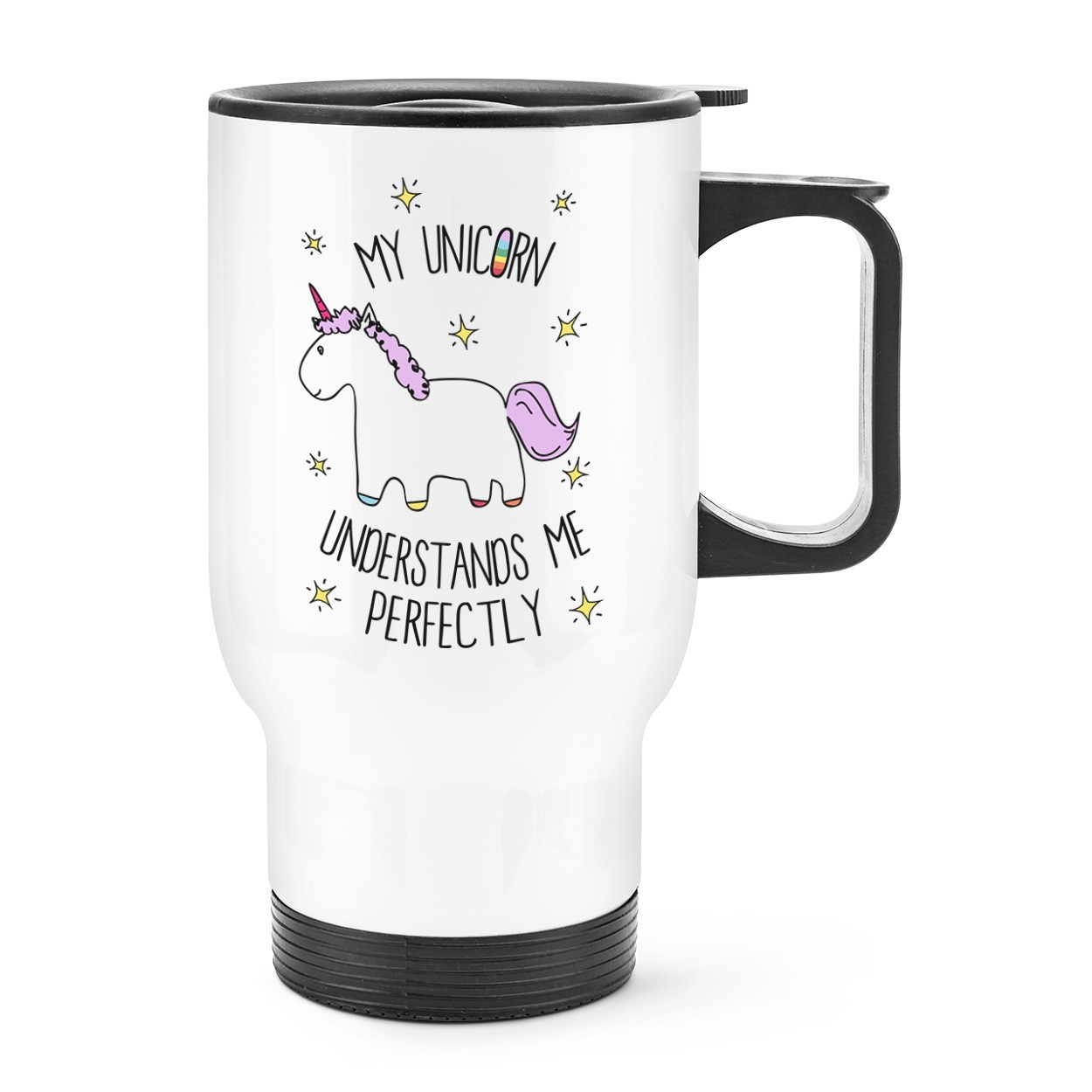 Lila My Unicorn Understands Me Travel Mug Cup With Handle