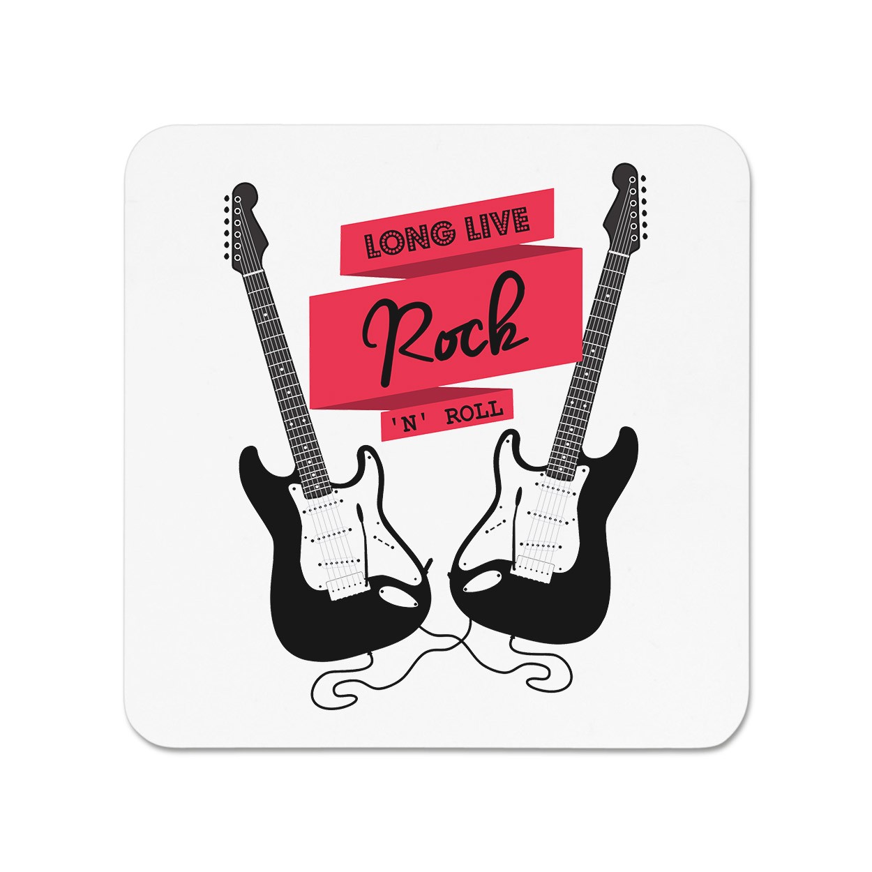 Long Live Rock N Roll Electric Guitar Fridge Magnet
