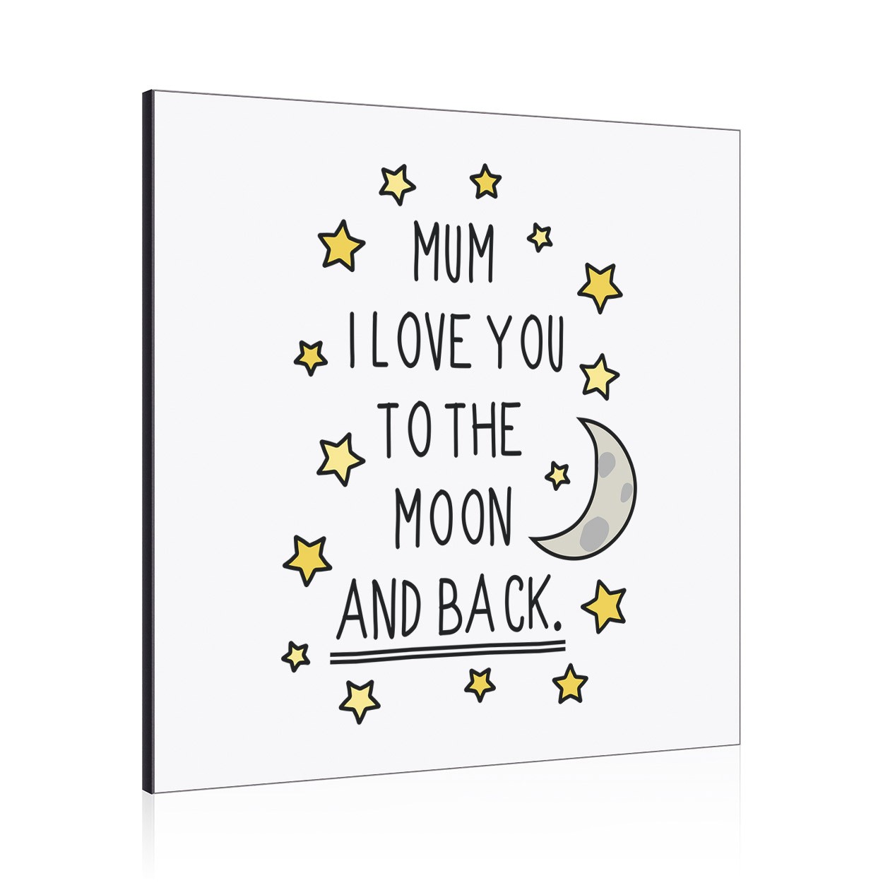 Mum I Love You To The Moon And Back Wall Art Panel