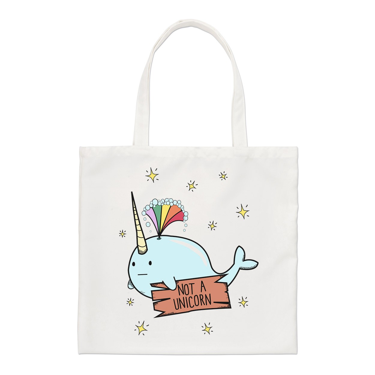 Narwhal Not A Unicorn Regular Tote Bag