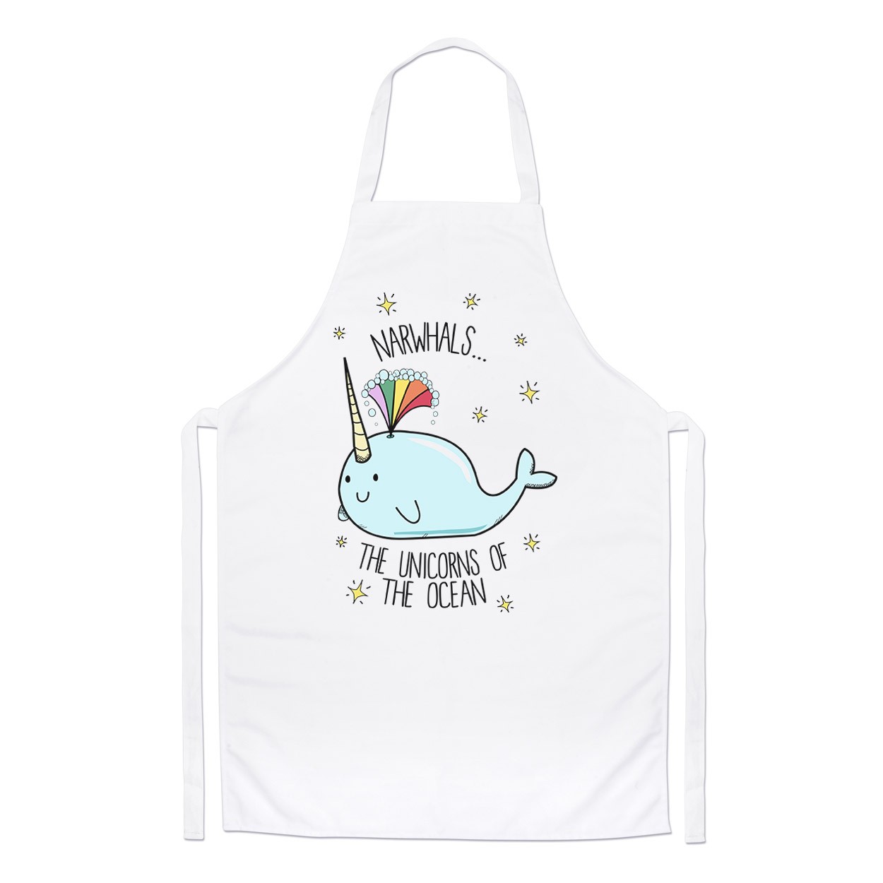 Narwhals The Unicorns Of The Ocean Chefs Apron