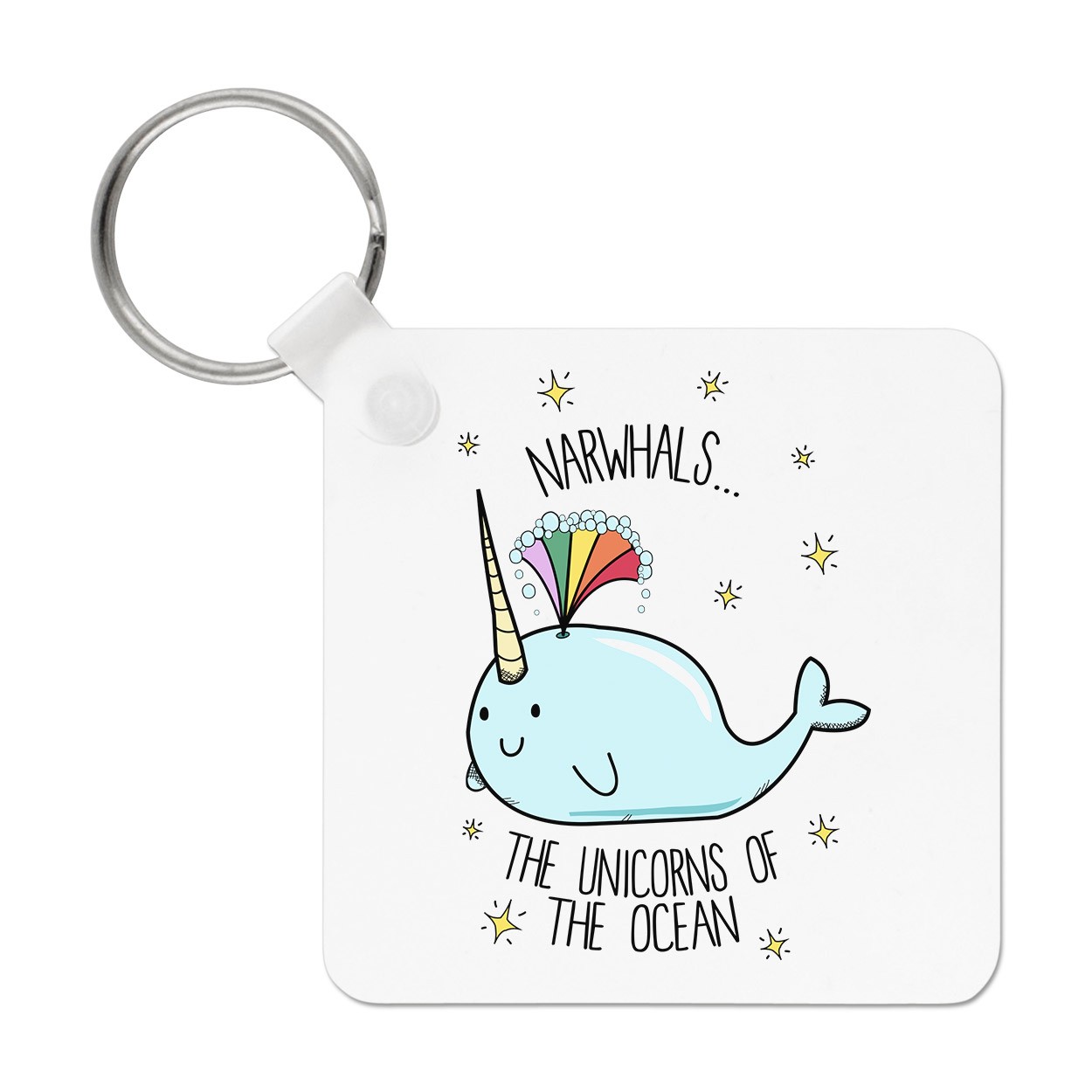 Narwhals The Unicorns Of The Ocean Keyring Key Chain