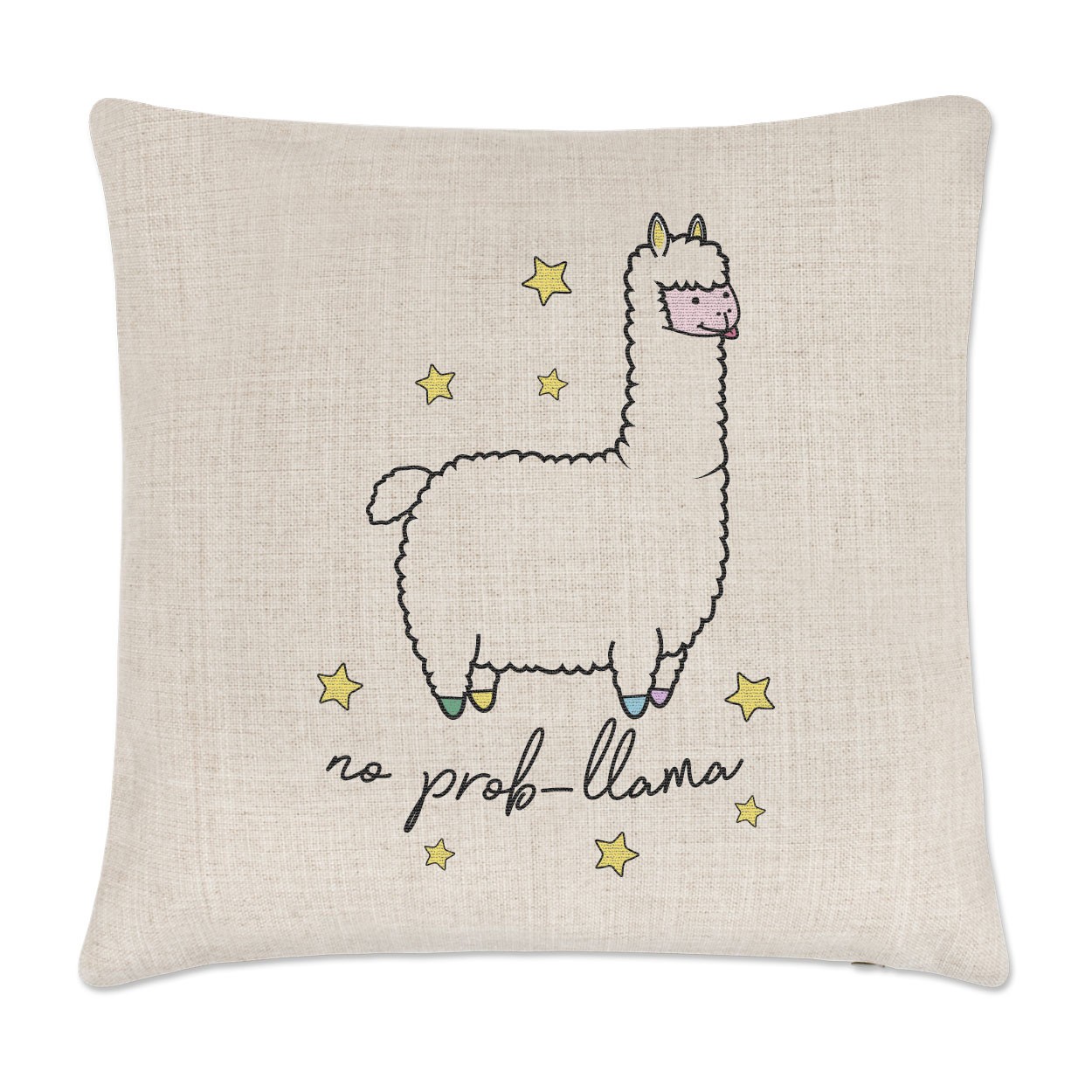 No Prob-Llama Linen Cushion Cover