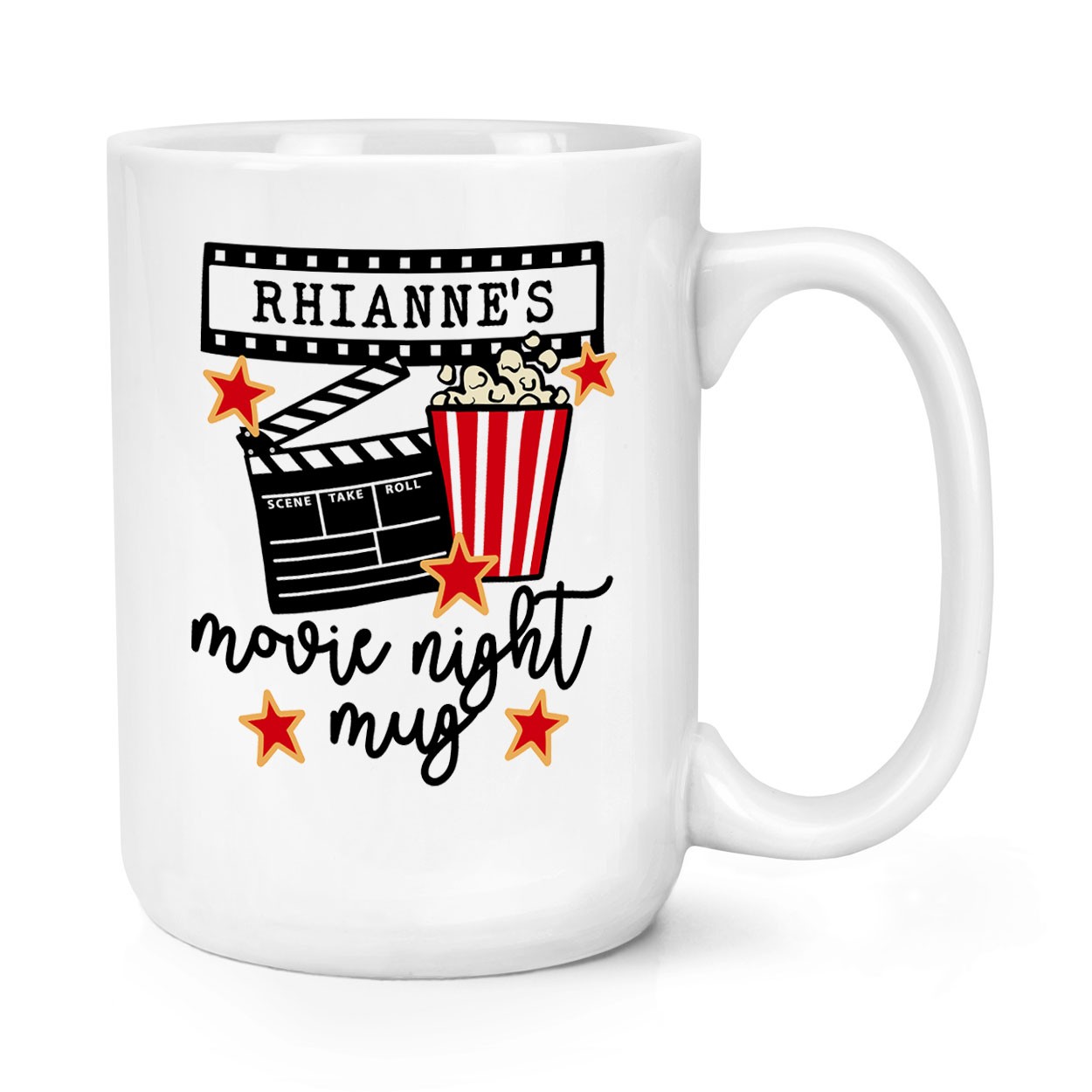 Personalised Movie Night Mug 15oz Large Mug Cup