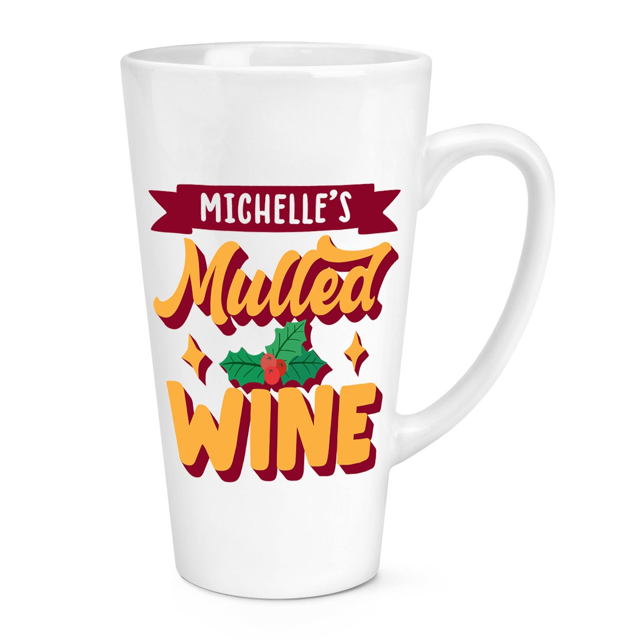 Personalised Mulled Wine 17oz Large Latte Mug Cup