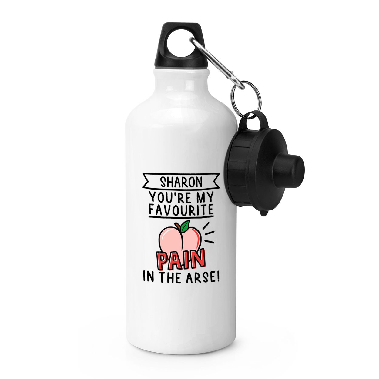 Personalised You're My Favourite Pain In The Arse Sports Bottle