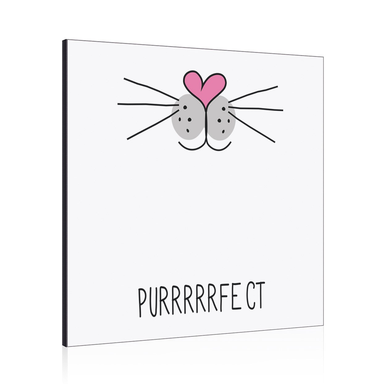 Purrfect Perfect Cat Face Wall Art Panel
