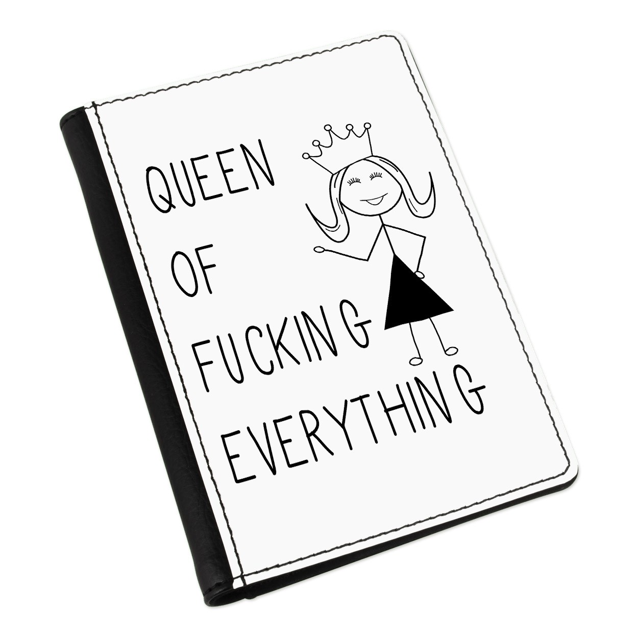 Queen Of F-king Everything Quote Passport Holder Cover