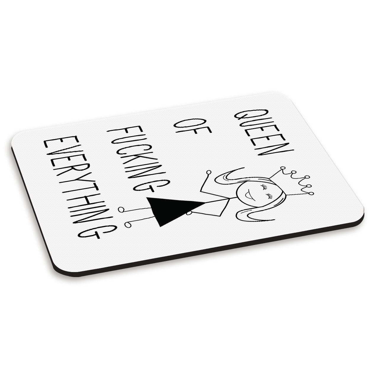 Queen Of F-king Everything Quote PC Computer Mouse Mat Pad