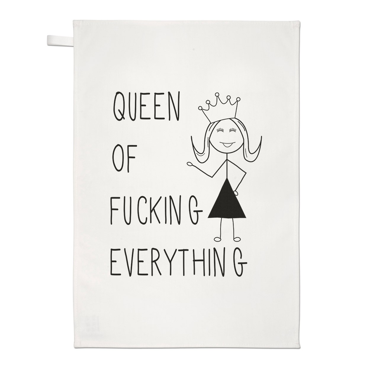 Queen Of F-king Everything Quote Tea Towel Dish Cloth