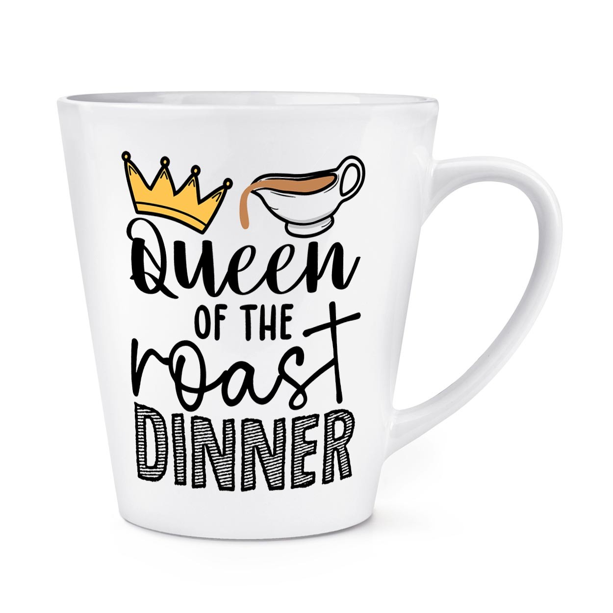 Queen Of The Roast Dinner 12oz Latte Mug Cup