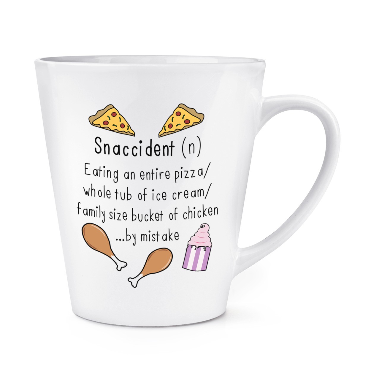 Snaccident Definition 12oz Latte Mug Cup