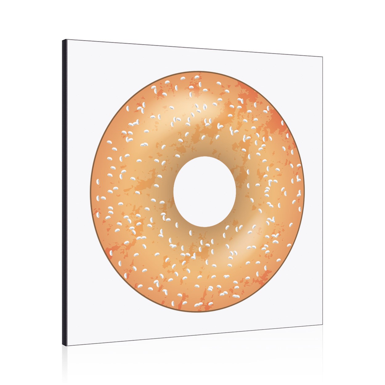 Sprinkled Glazed Doughnut Donut Wall Art Panel