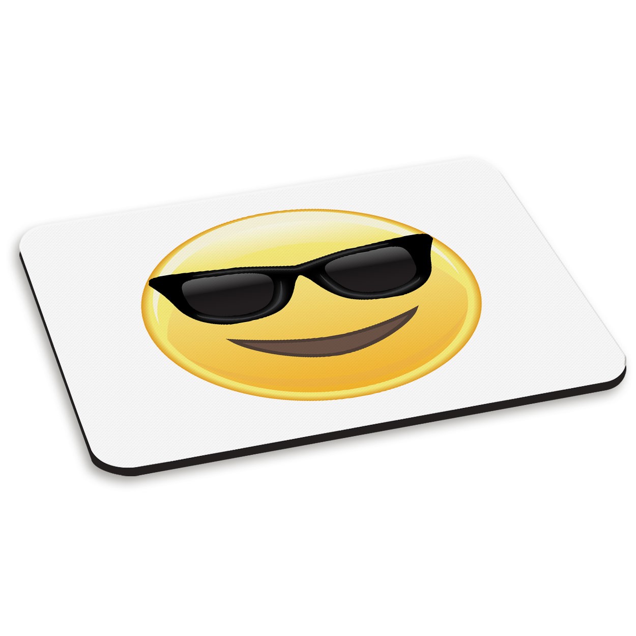 Sunglasses Emoji PC Computer Mouse Mat Pad