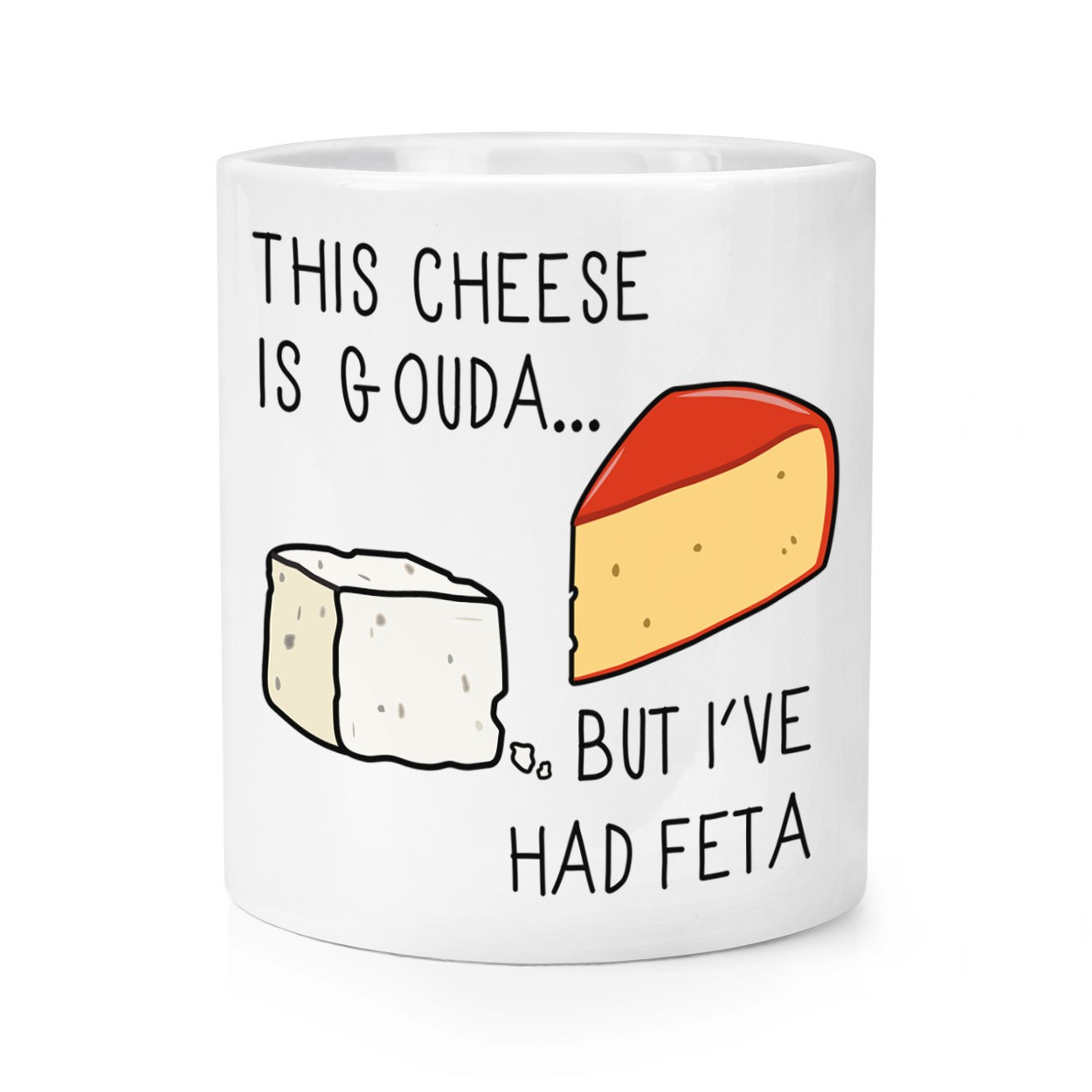 This Cheese Is Gouda But I've Had Feta Makeup Brush Pencil Pot