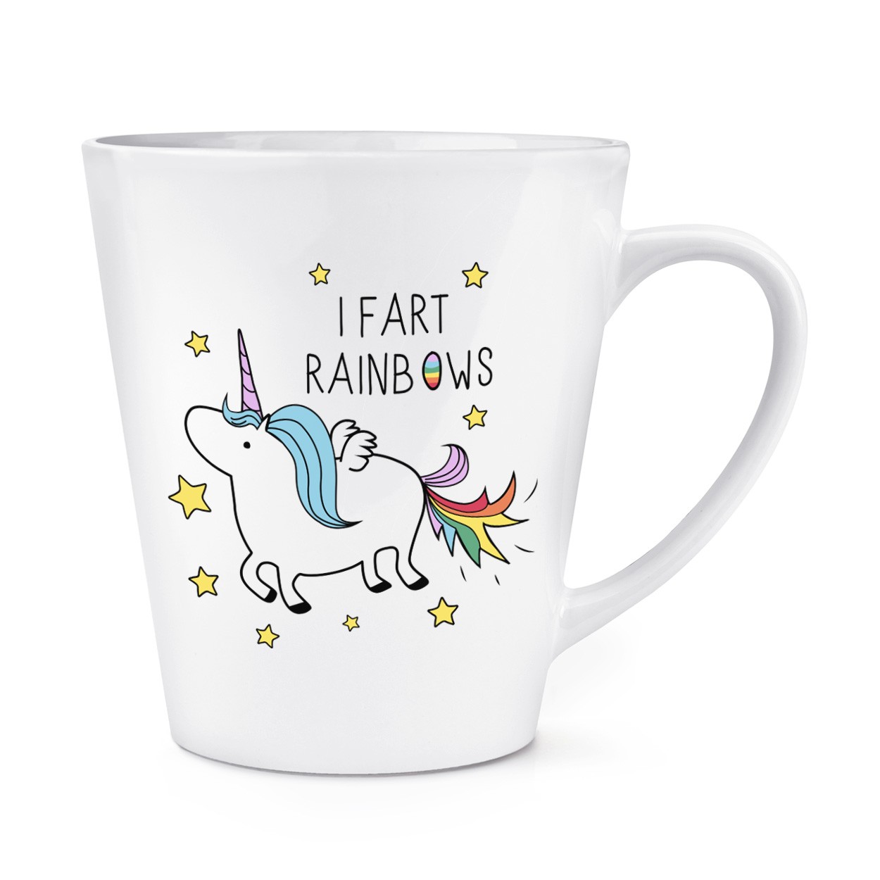 Unicorn I Fart Rainbows 12oz Latte Mug Cup