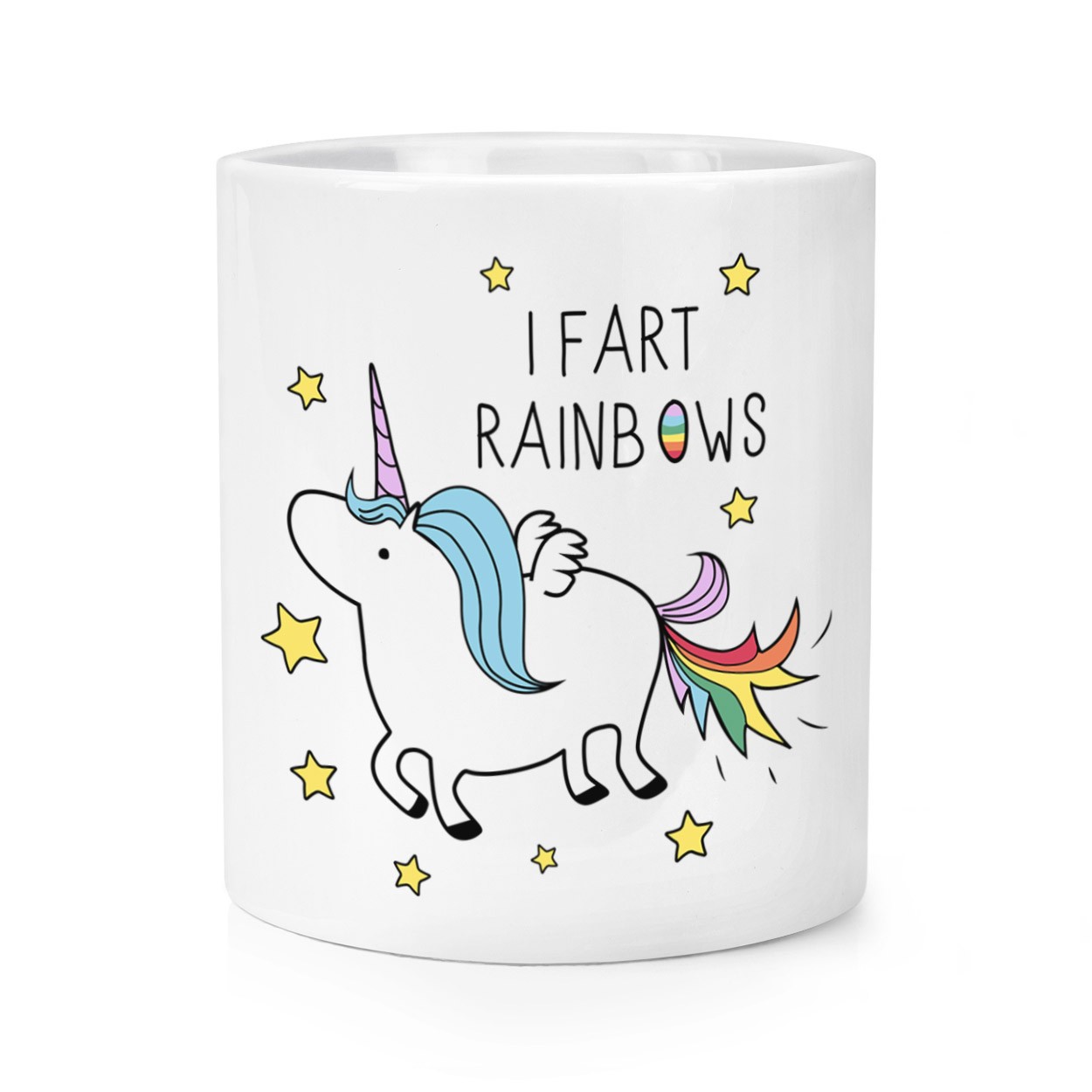 Unicorn I Fart Rainbows Makeup Brush Pencil Pot