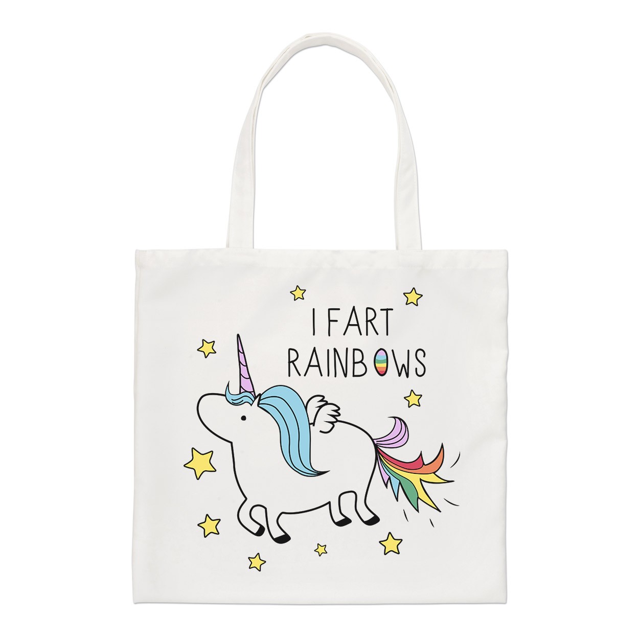 Unicorn I Fart Rainbows Regular Tote Bag