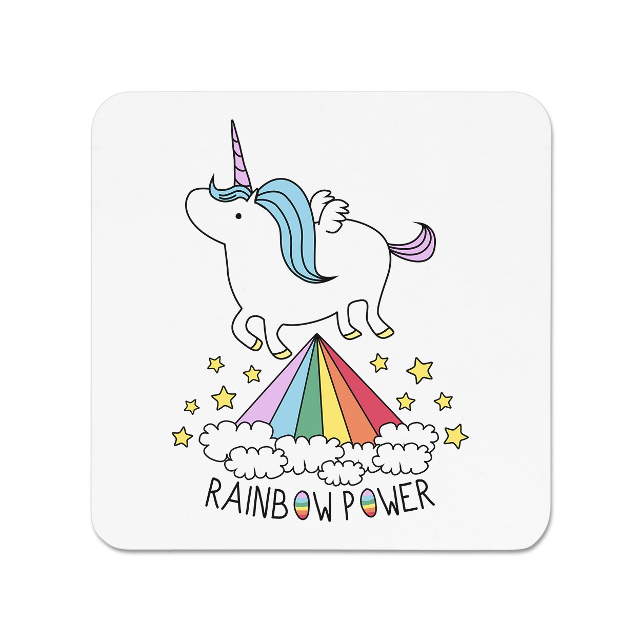 Unicorn Rainbow Power Fridge Magnet