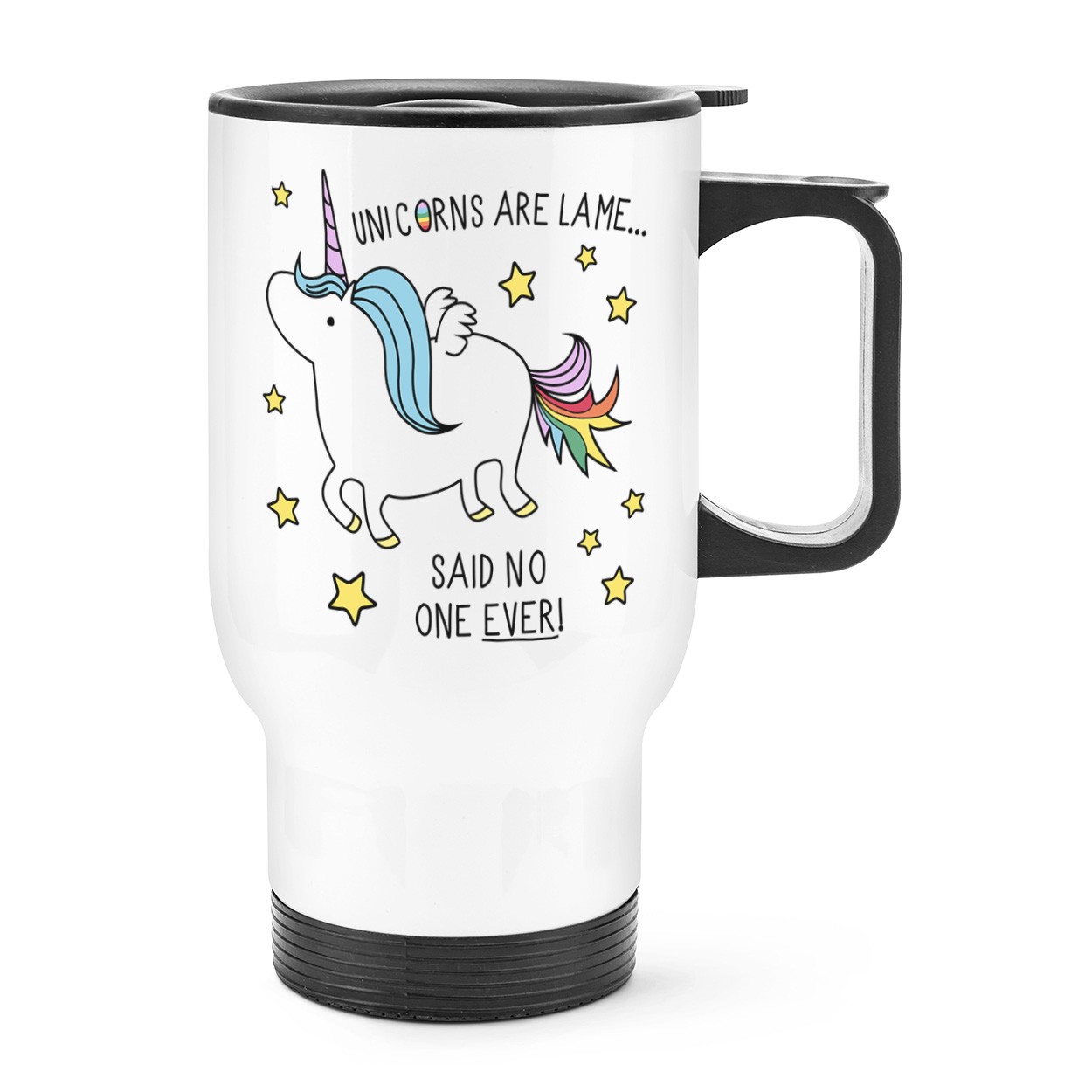 Unicorns Are Lame Said No One Ever Travel Mug Cup With Handle