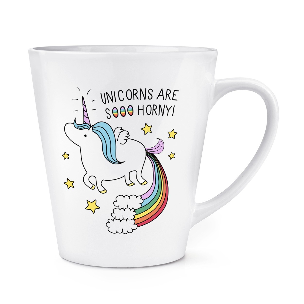 Unicorns Are Sooo Horny 12oz Latte Mug Cup