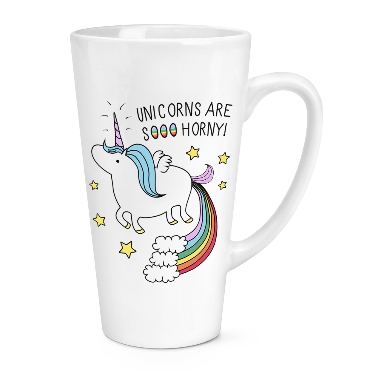 Unicorns Are Sooo Horny 17oz Large Latte Mug Cup