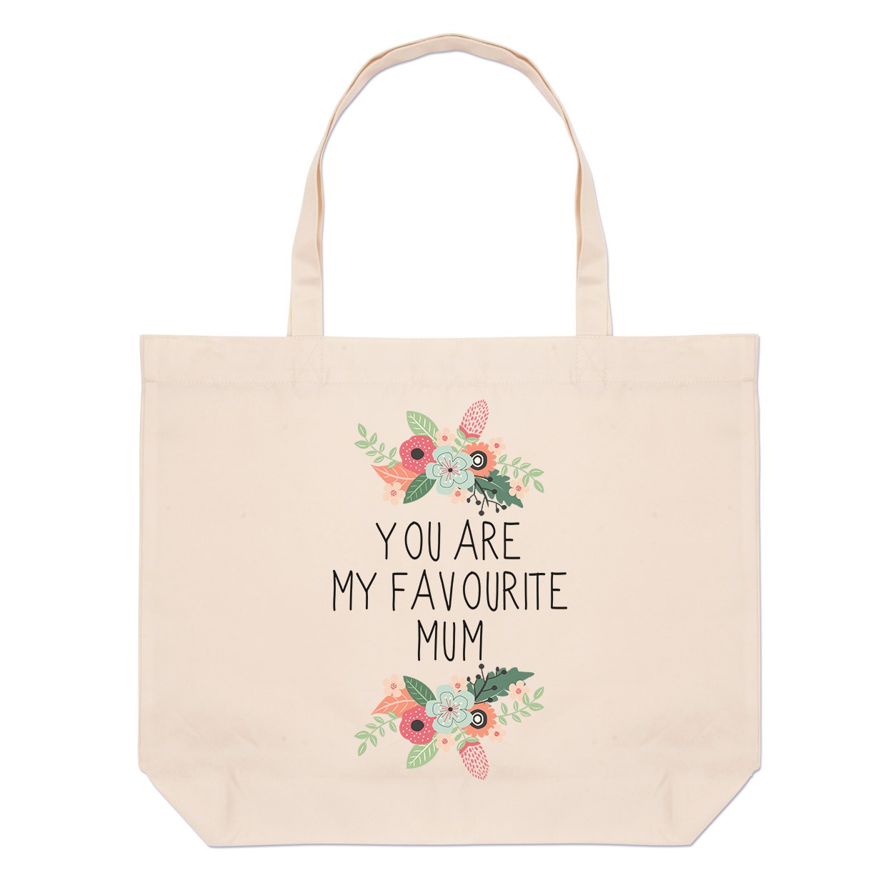 You Are My Favourite Mum Large Beach Tote Bag
