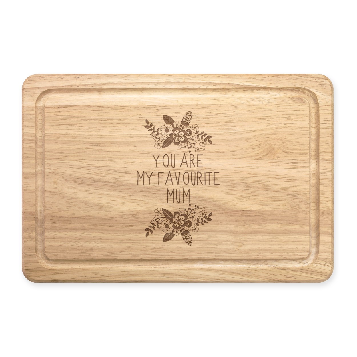 You Are My Favourite Mum Rectangular Wooden Chopping Board