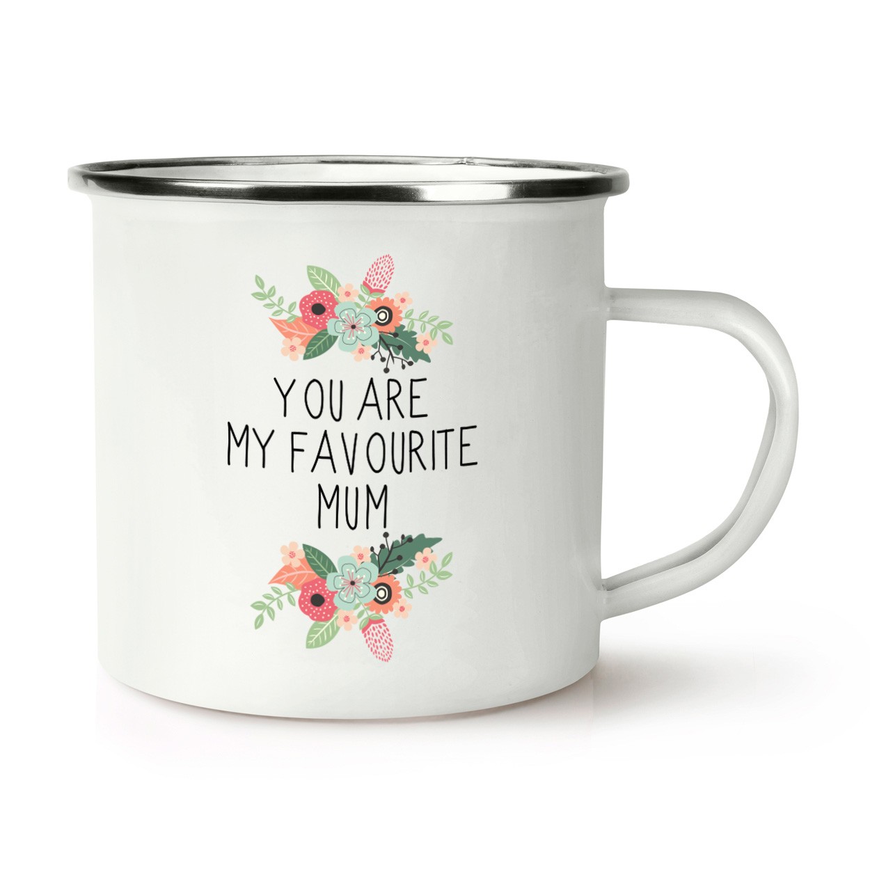 You Are My Favourite Mum Retro Enamel Mug Cup