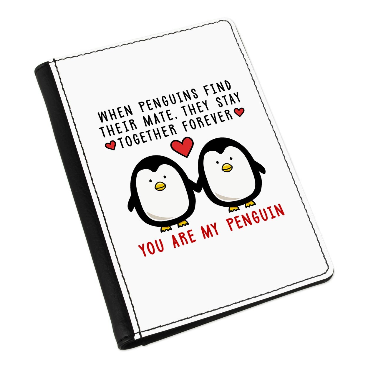 You Are My Penguin Love Passport Holder Cover
