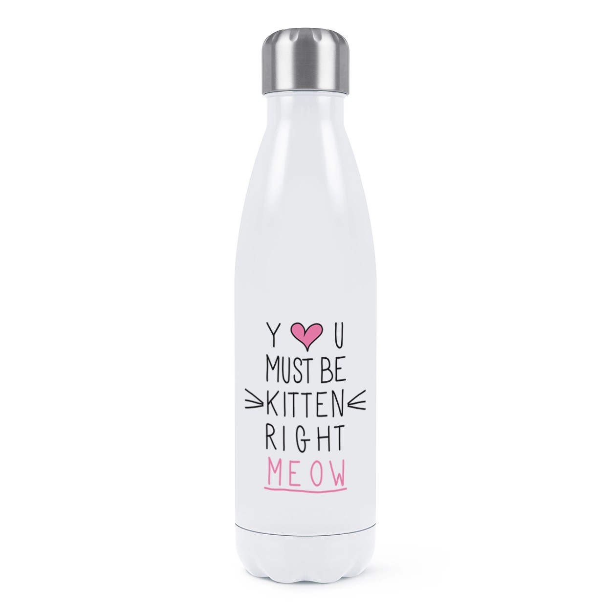 You Must Be Kitten Right Meow Double Wall Water Bottle